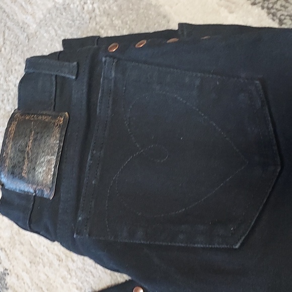 Betsy Johnson Black Ladies Designer Jeans- Size S. Approx: 24(W)×29(L) - Picture 5 of 7